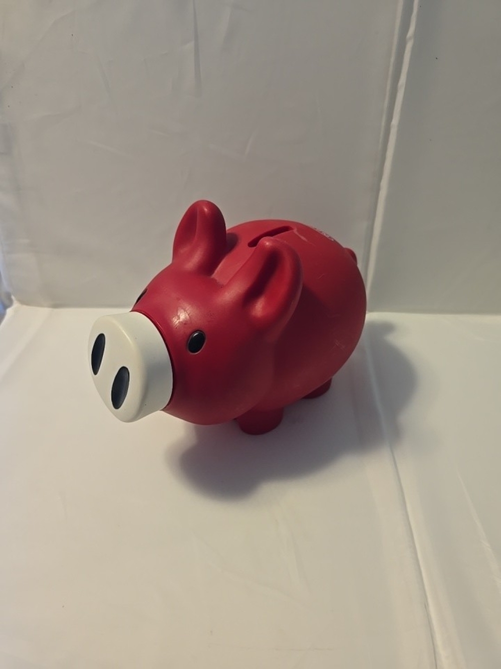 Genuine Old Navy 2003 Red PVC Collectible Piggy Money / Coin Bank